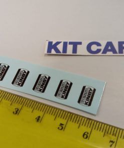 [CALCA ] TAPAS FAROS FAESA KINBY RECTANGULARES 6 un. 1:24 KIT CAR 43 (REF. 391DECA24)