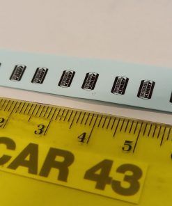 [CALCA ] TAPAS FAROS FAESA KINBY RECTANGULARES 10 un. 1:43 KIT CAR 43 (REF. 391DECA43)
