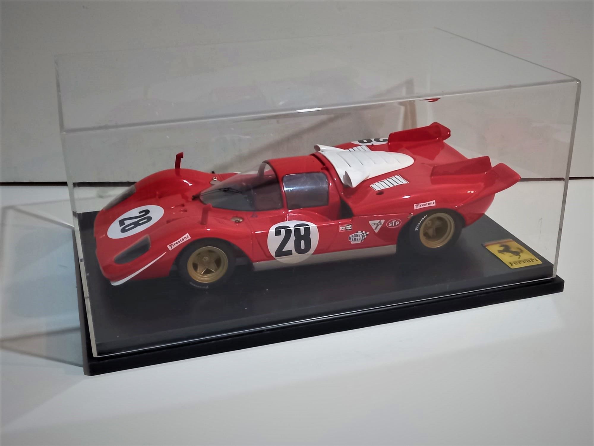 Ferrari 512S #28 Andretti/Merzario Daytona 1970 (con vitrina metacrilato) 1:12 Kit Car 43