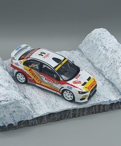 [DIORAMA] Tramo nevado con taludes tipo Rallye Monte Carlo (con vitrina de metacrilato) 1:43 Kit Car 43