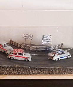 [DIORAMA] Curva ángulo Miramar Montjuic (con vitrina de metacrilato) 1:43 Kit Car 43