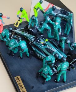 Diorama Pit Box F1 Aston Martin AMR23 F.Alonso 2023 (15 figuras) (medidas: 16,5x12x6 cms) 1:43 Kit Car 43 - Image 5
