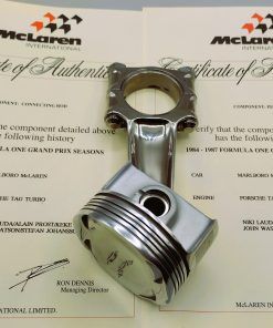 Alternative view of Pistón y Biela originales McLaren TAG Porsche años 80 F1, con certificado autenticidad  1:1 McLaren