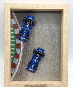 Cuadro 20 x 15 cms. Tyrrell P34 6 ruedas Scheckter y Depailler 1976  1:64 Kit Car 43