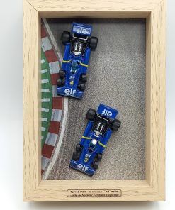 Cuadro 17 x 12 cms. Tyrrell P34 6 ruedas Scheckter y Depailler 1976  1:64 Kit Car 43