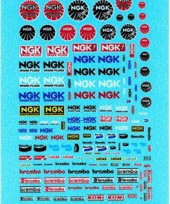 [CALCA] logos Brembo, Koni, NGK  1:43 Tron [de353]