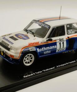 Renault 5 Turbo "Rothmans" #11 A.Ferjanz-Dr.Tandari Rallye Costa-Brava 1985 (con vitrina) 1:24 Kit Car 43