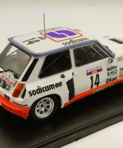 Alternative view of Renault 5 Turbo "Sodicam" #14 B.Saby-F.Sappey Tour de Córcega 1982 (con vitrina) 1:24 Kit Car 43