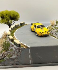 [DIORAMA] Tramo curva asfalto (24,5 x 25 cms.)  1:43 Kit Car 43