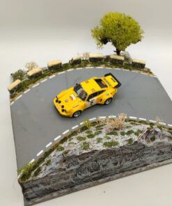 [DIORAMA] Tramo curva asfalto (24,5 x 25 cms.)  1:43 Kit Car 43 - Image 4
