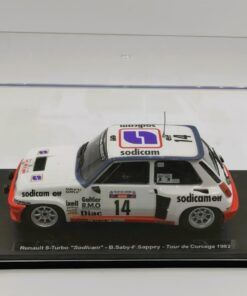Renault 5 Turbo "Sodicam" #14 B.Saby-F.Sappey Tour de Córcega 1982 (con vitrina) 1:24 Kit Car 43 - Image 3