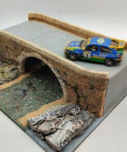 [DIORAMA] Tramo asfalto con puente (25 x 24,5 cms.)  1:43 Kit Car 43 - Image 3