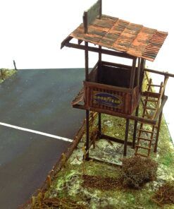 Alternative view of [DIORAMA] Llegada circuito antiguo, con torre control (29,5 x 25,5)  1:43 Kit Car 43