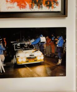 Fotografía 30 x 40 cm. C.Sainz-A.Boto R.Costa Brava 1986. Impresa en soporte de aluminio -Alta calidad/High quality-  Kit Car 43