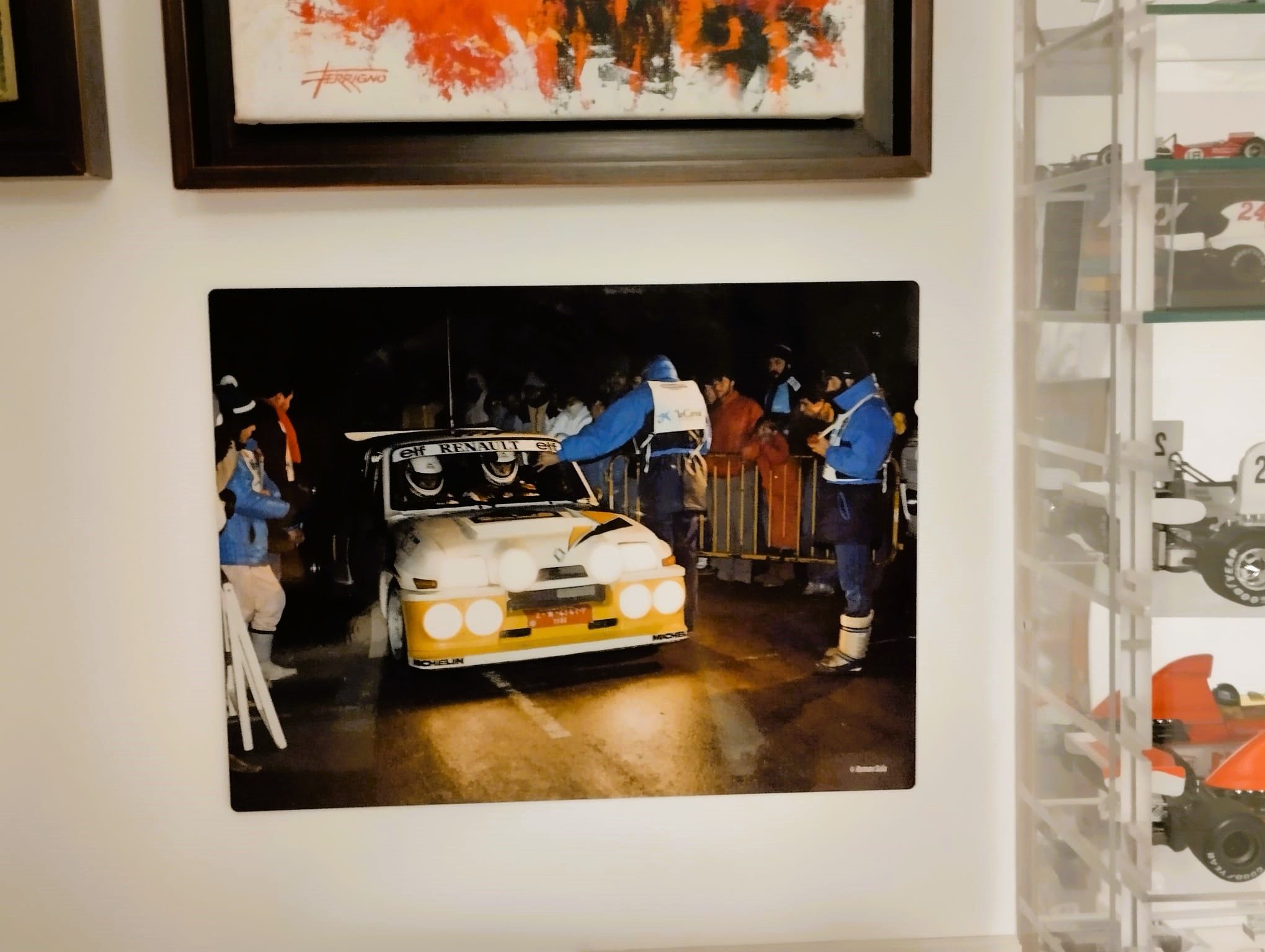 Fotografía 30 x 40 cm. C.Sainz-A.Boto R.Costa Brava 1986. Impresa en soporte de aluminio -Alta calidad/High quality- Kit Car 43