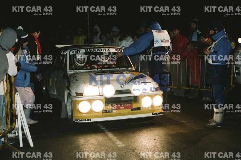 Fotografía 30 x 40 cm. C.Sainz-A.Boto R.Costa Brava 1986. Impresa en soporte de aluminio -Alta calidad/High quality- Kit Car 43 - Image 3