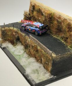 [DIORAMA] Curva tramo asfalto R.Monte Carlo (19,50x10,50xh:11,50 cms) (con vitrina plástico transparente)  1:64 Kit Car 43 - Image 6