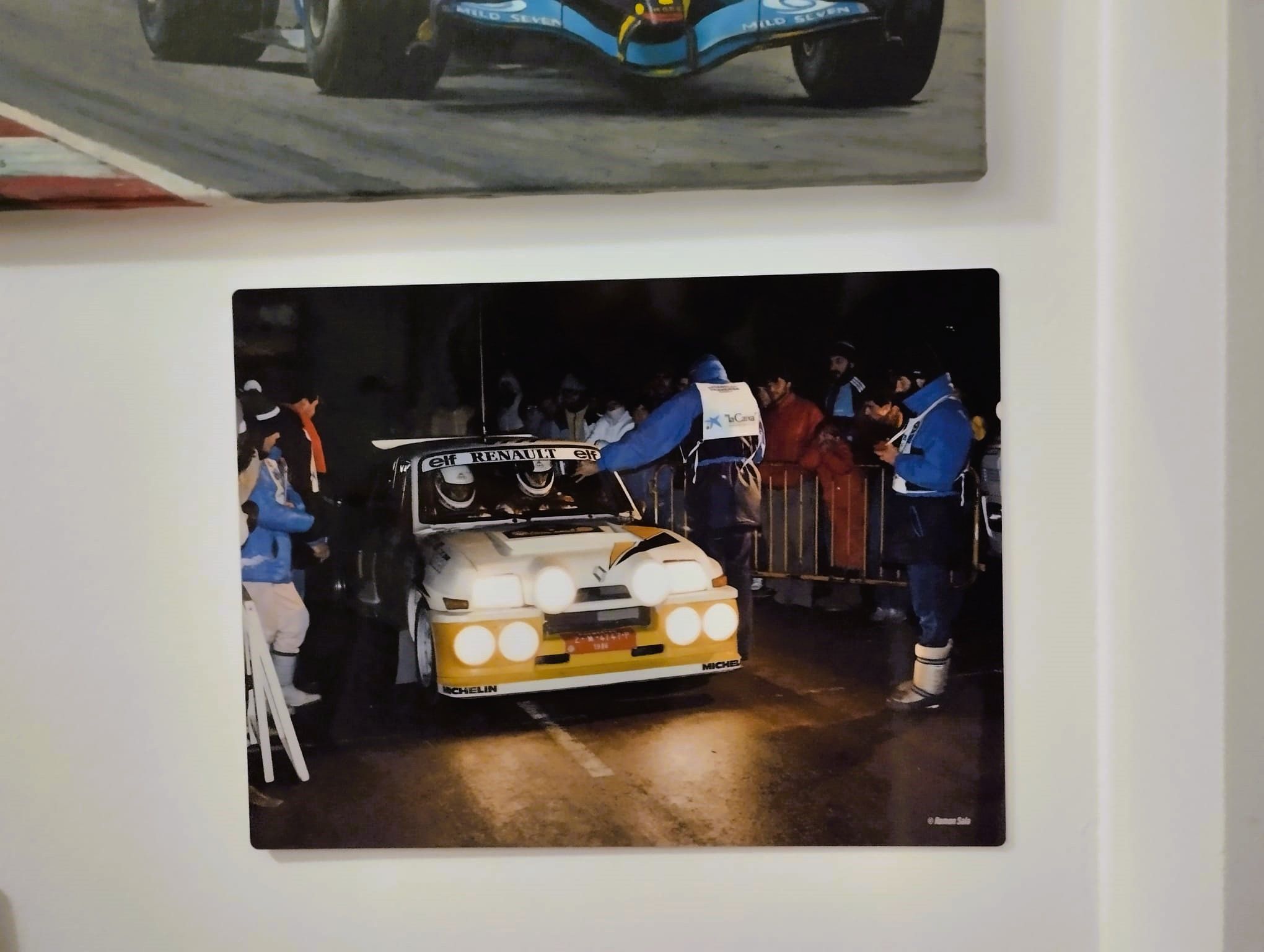 Fotografía 30 x 40 cm. C.Sainz-A.Boto R.Costa Brava 1986. Impresa en soporte de aluminio -Alta calidad/High quality- Kit Car 43 - Image 2