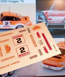 [CALCA] Porsche 911 SC Vara “Palmera" #2 M. Etchebers Rally 2000 Virajes 1979 (Ref. 005DECA24) 1:24 Kit Car 43