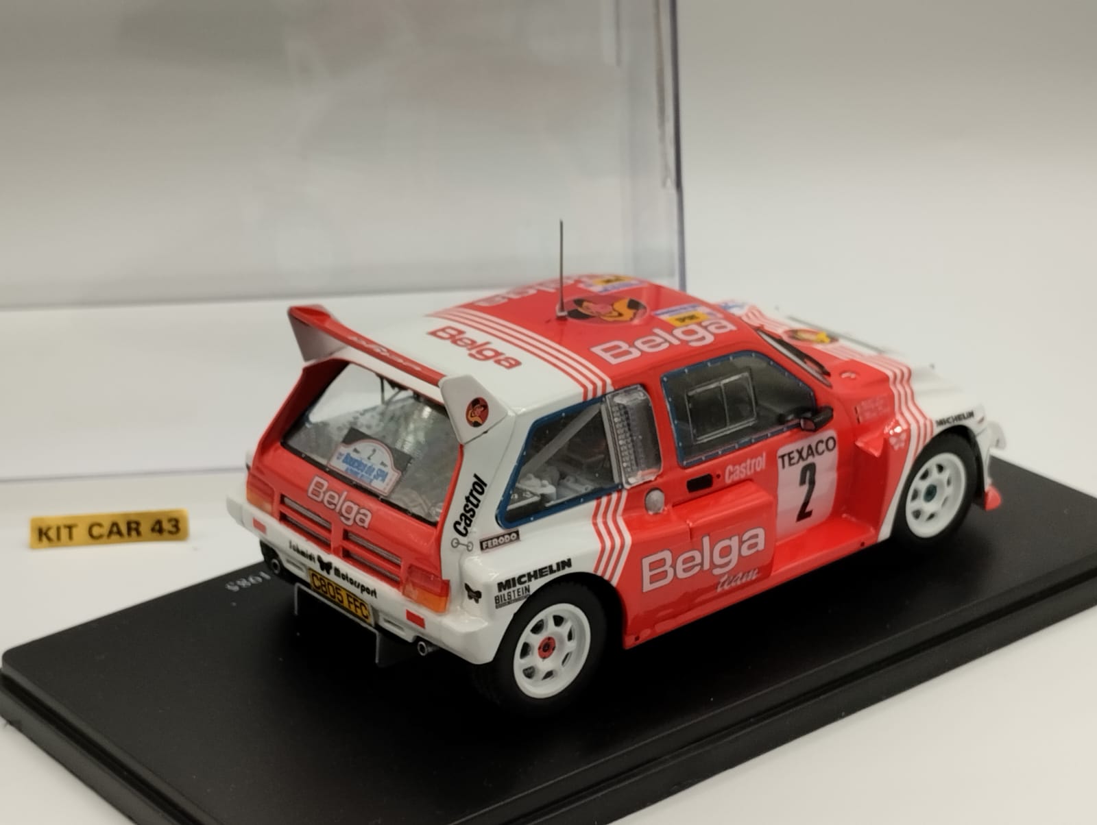 Austin Metro 6R4 #2 "Belga" M.Duez-L.Willy Boucles de Spa 1986 1:24 Kit Car 43 - Image 2