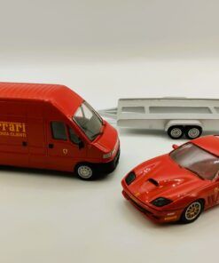 Fiat Ducato Maxi asistencia cliente + Ferrari 550 Maranello GT  1:43 Giocher (sin caja original) - Image 3