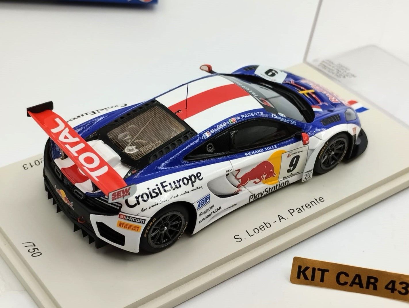 McLaren MP4-12C Loreb Racing #9 S.Loeb-A.Parente Winner Navarra GT-FIA 2013 1:43 Spark - Image 2