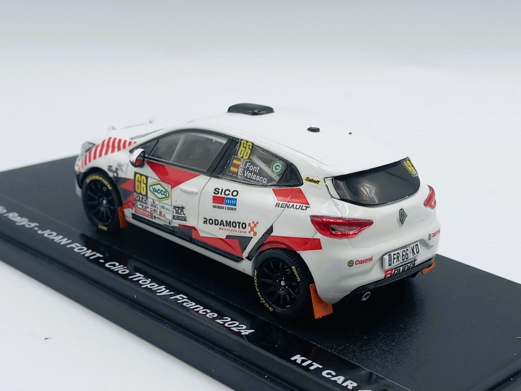 Renault Clio R5 #66 J.Font-E.Velasco Rallye Lozere Clio Trophy France 2024 (Ref.399DC43) 1:43 Kit Car 43 - Image 3