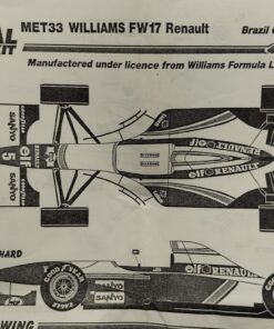 Alternative view of [KIT] Williams Renault FW17 Hill-Coulthard G.P.Brasil 1995  1:43 BBR