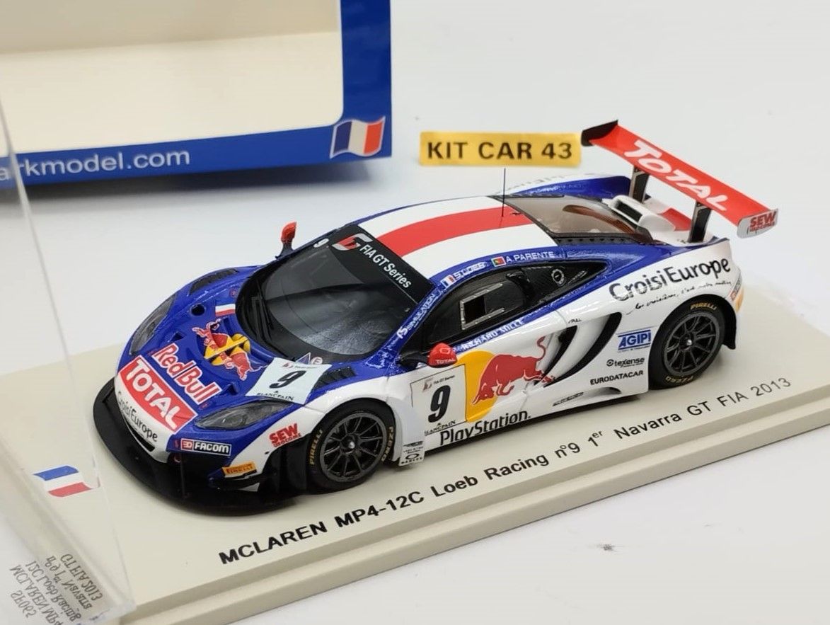 McLaren MP4-12C Loreb Racing #9 S.Loeb-A.Parente Winner Navarra GT-FIA 2013 1:43 Spark