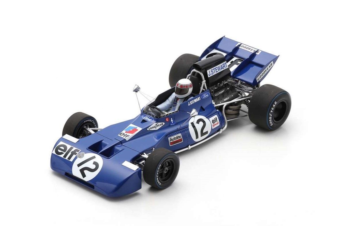 Tyrrell 003 #12 J.Stewart GP Gran Bretaña 1971 1:18 Spark