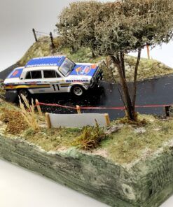 [DIORAMA] Tramo rallye asfalto mojado (29 x 18 cms.)  1:43 Kit Car 43 - Image 5