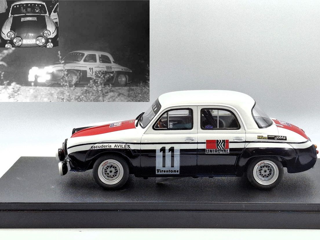 Renault Dauphine "ASTURCON" #11 Melquiades Argüelles Rallye Ciudad de Oviedo 1972 1:18 Kit Car 43 - Image 6