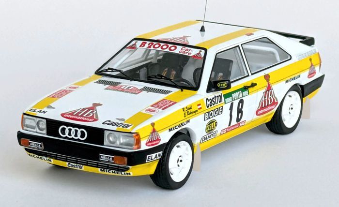 Audi Coupe Quattro "HB" #18 R.Stohl-E.Rohringer Rally Portugal 1987 1:43 Trofeu