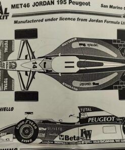 Alternative view of [KIT] Jordan Peugeot J195 Barrichelo-Irvine G.P.S.Marino 1995  1:43 BBR