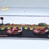 [DIORAMA] Curva circuito con dos Porsche 911 RSR Coca-Cola Petit Le Mans 2019 (en Vitrina 23,6 x 10 x h:10 cms)  1:64 Kit Car 43