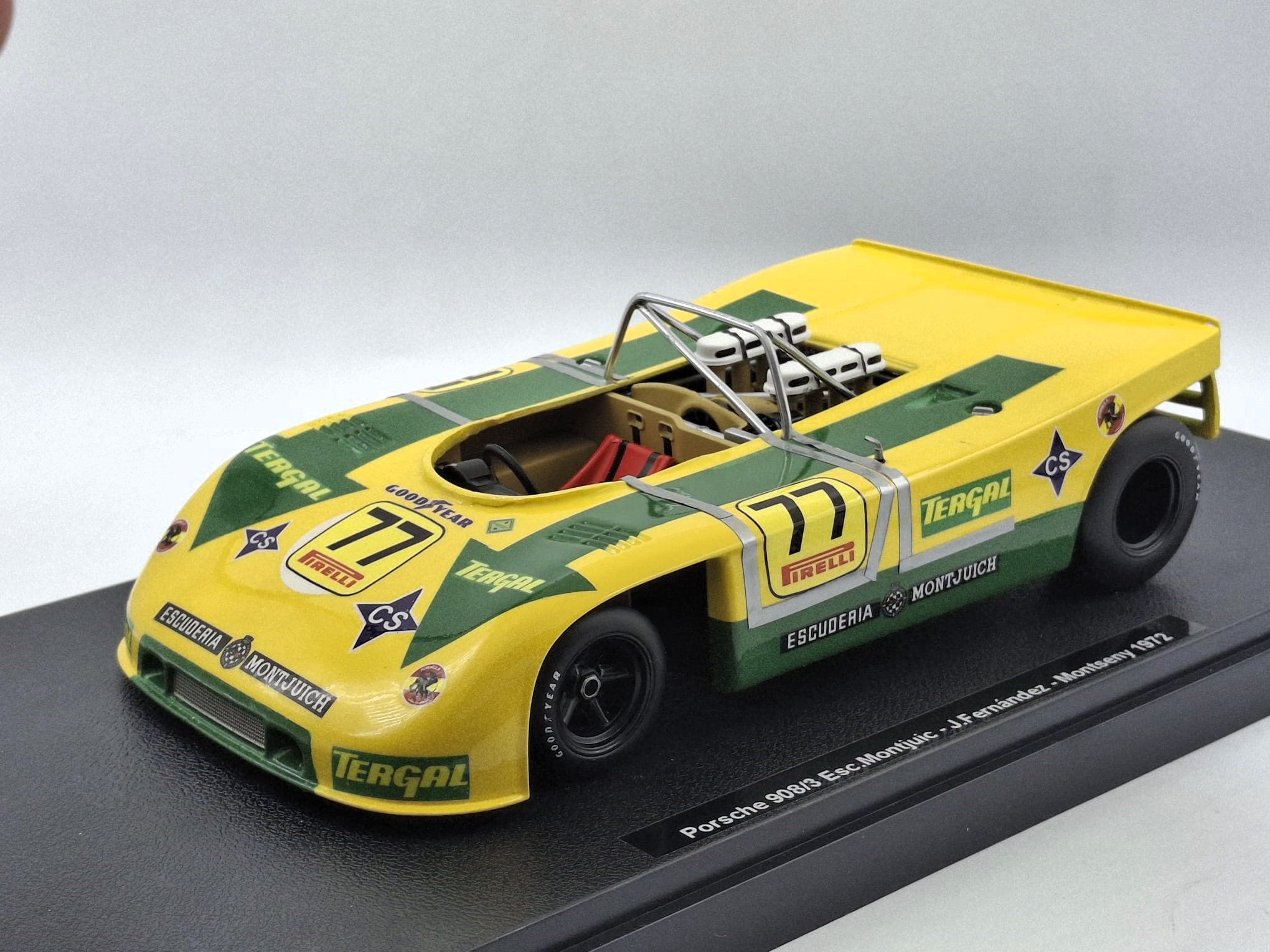 Porsche 908/3 "Tergal" Esc. Montjuic #77 J.Fernández Montseny 1972 1:18 Kit Car 43