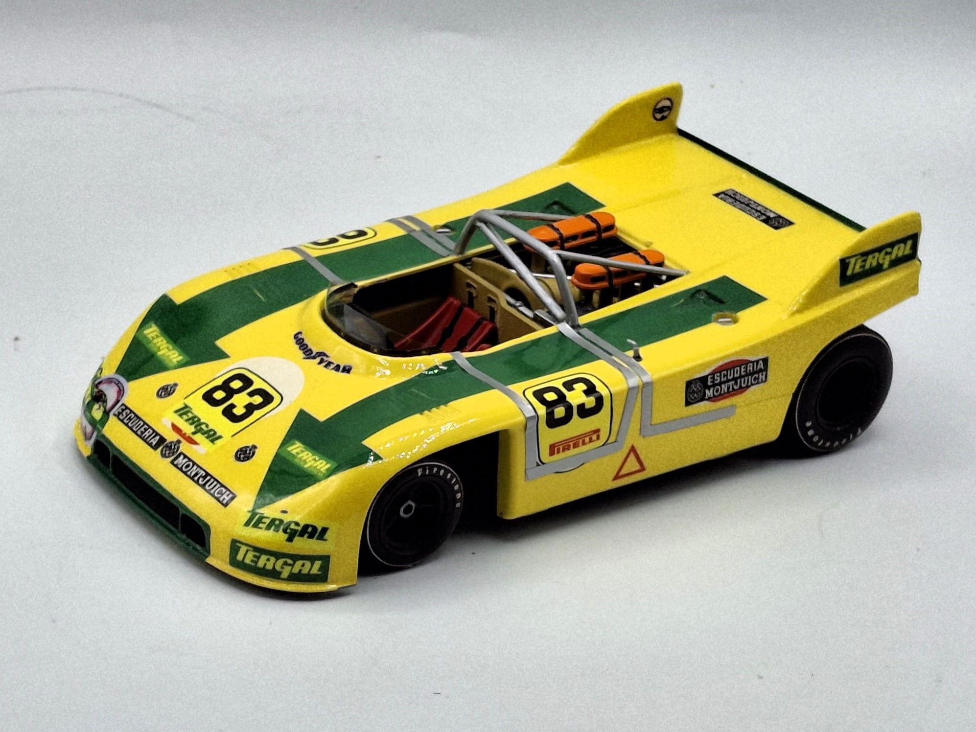 Porsche 908/3 "Tergal" Esc. Montjuic #83 J.Fernández Montseny 1973 1:18 Kit Car 43