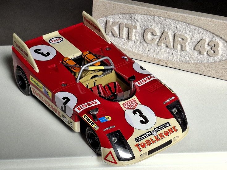 Porsche 908/3 "Toblerone" #3 J.Fernandez-F.Torredemer-B.Cheneviere Le Mans 1973 (401DC18) 1:18 Kit Car 43