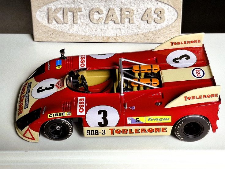 Porsche 908/3 "Toblerone" #3 J.Fernandez-F.Torredemer-B.Cheneviere Le Mans 1973 (401DC18) 1:18 Kit Car 43 - Image 3