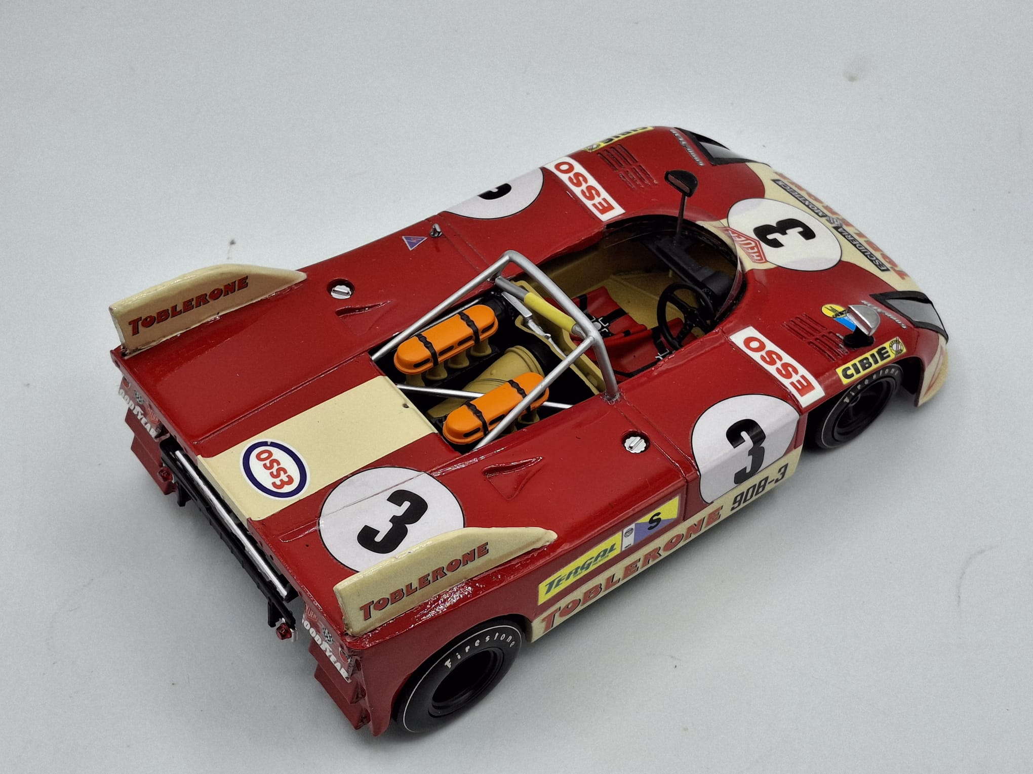 Porsche 908/3 "Toblerone" #3 J.Fernandez-F.Torredemer-B.Cheneviere Le Mans 1973 1:18 Kit Car 43 - Image 3