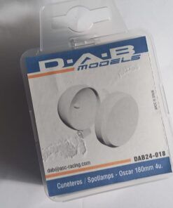 4 Faros cuneteros super-oscar con tapa 180mm. (DAB24-018) 1:24 DAB