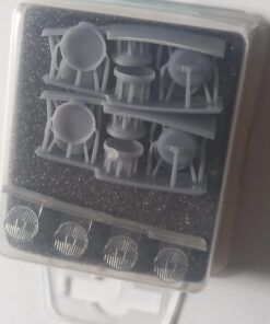 Alternative view of 4 Faros cuneteros super-oscar fondo plano con tapa 180mm. (DAB18-007)  1:18 DAB