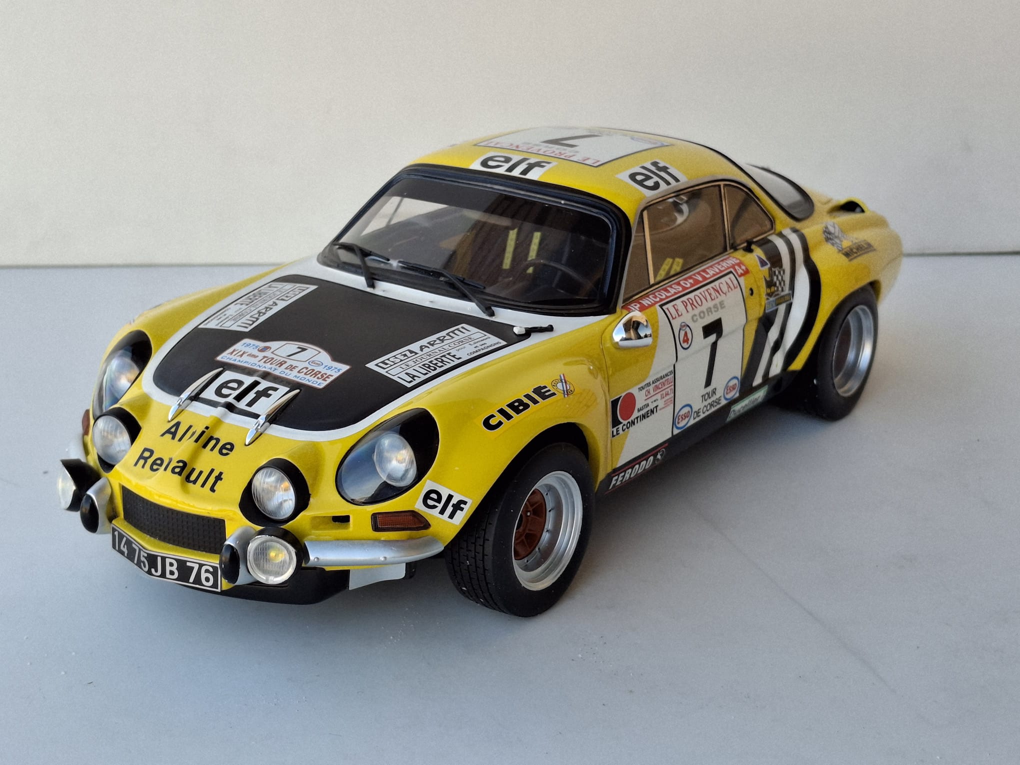 Alpine Renault A110 1800 Gr.4 #7 J.P.Nicolás Rally San Remo 1975 1:12 Otto Mobile