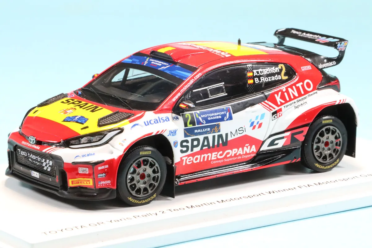 Toyota GR Yaris R2 Teo Martin Motorsport #2 A.Cachon Winner FIA Motorsport Games Rally 2024 1:43 Spark