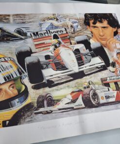 Litografía/Print Homenaje a Ayrton Senna - Juan Carlos Ferrigno - 61 x 46 cms.- S.Lim. 300 un.-