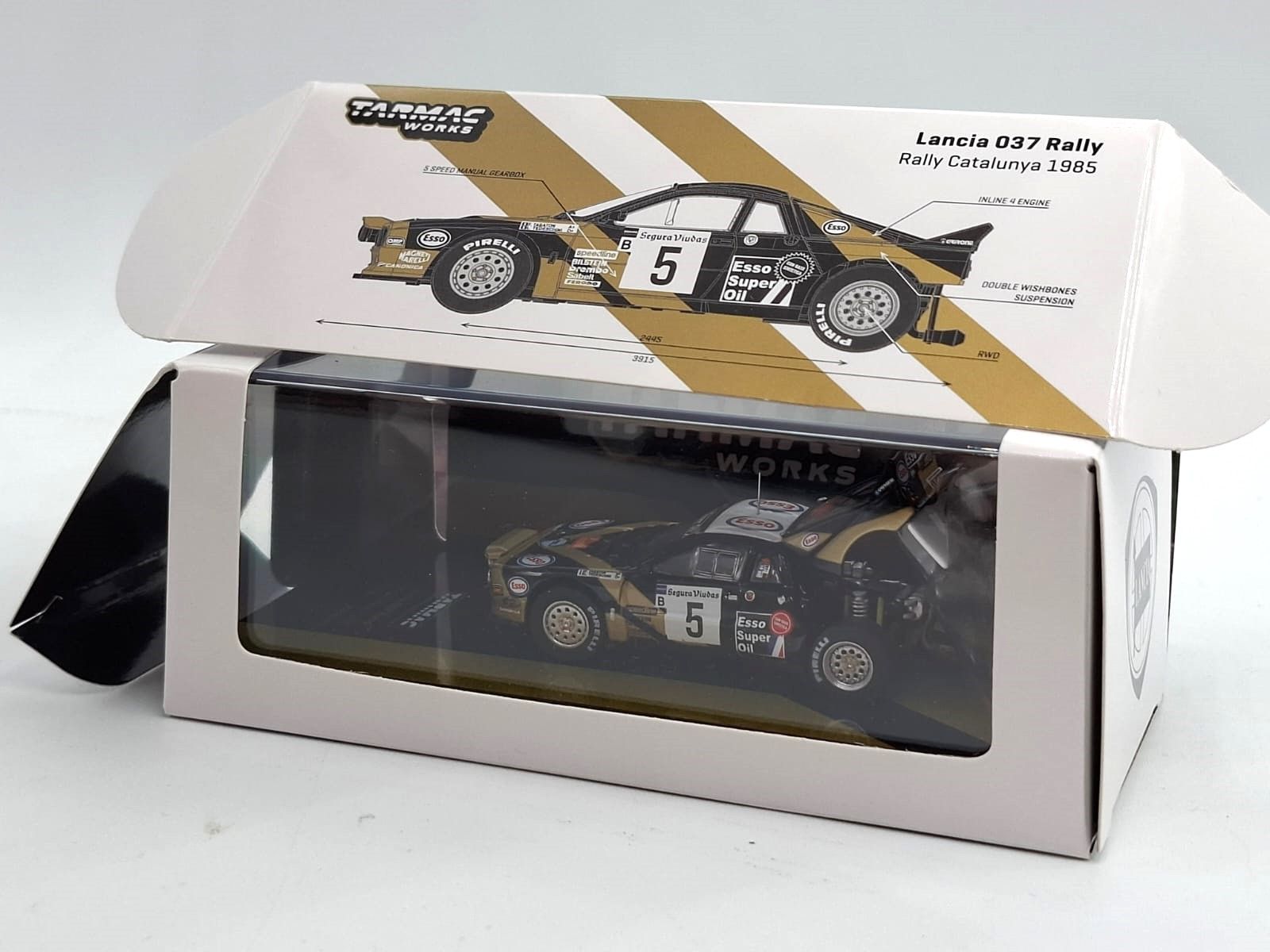 Lancia 037 rally #5 F.Tabaton Rallye Catalunya 1985 1:64 Tarmac - Image 3