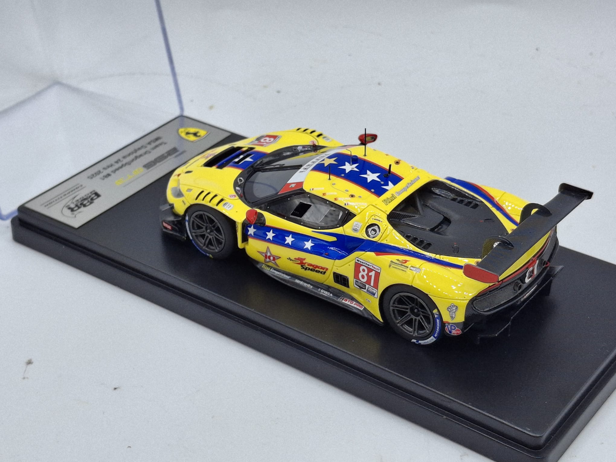 Ferrari 296 GT3 Dragon Speed #81 M.Molina-A.Costa-D.de Rigon-T.Neubauer - IMSA 24 h.Daytona 2025 1:43 BBR - Image 2