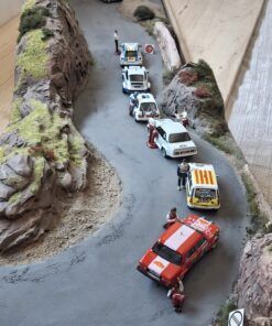 [DIORAMA] Tramo rallye asfalto (125 x 34 x h: 21 cms. / Con vitrina metacril.)  1:43 Kit Car 43 - Image 3