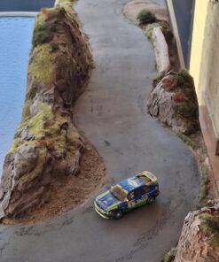 [DIORAMA] Tramo rallye asfalto (125 x 34 x h: 21 cms. / Con vitrina metacril.)  1:43 Kit Car 43 - Image 7